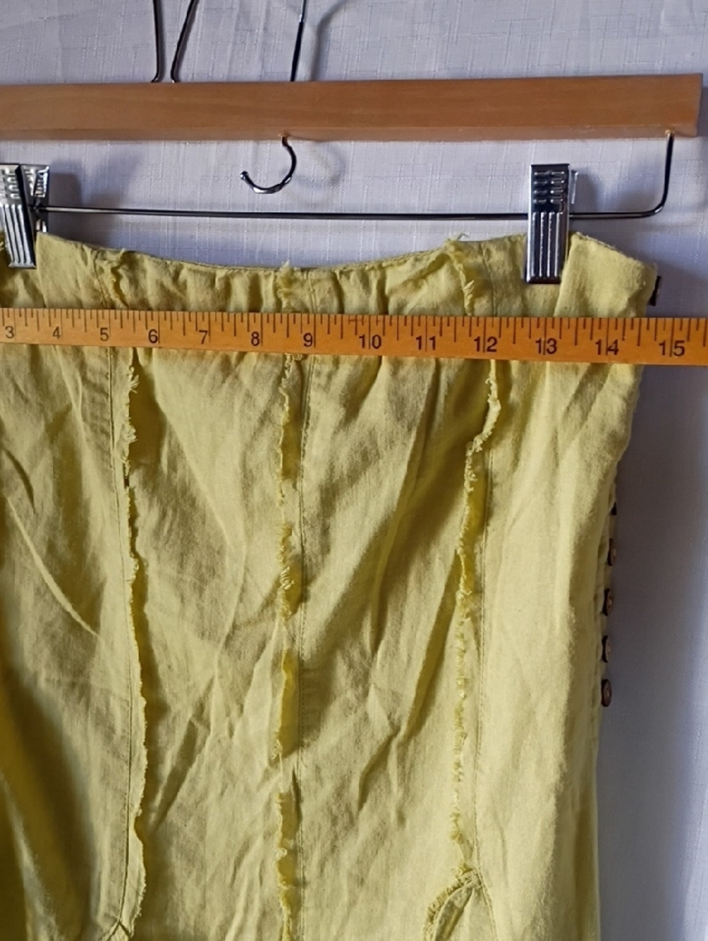 Free People Women's Summer Serenade  Mini Dress Ruffled Linen Size XS - Picture 8 of 11